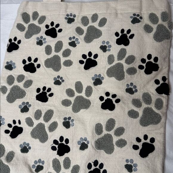 Paw Print Canvas Tote Bag. - Picture 2 of 5
